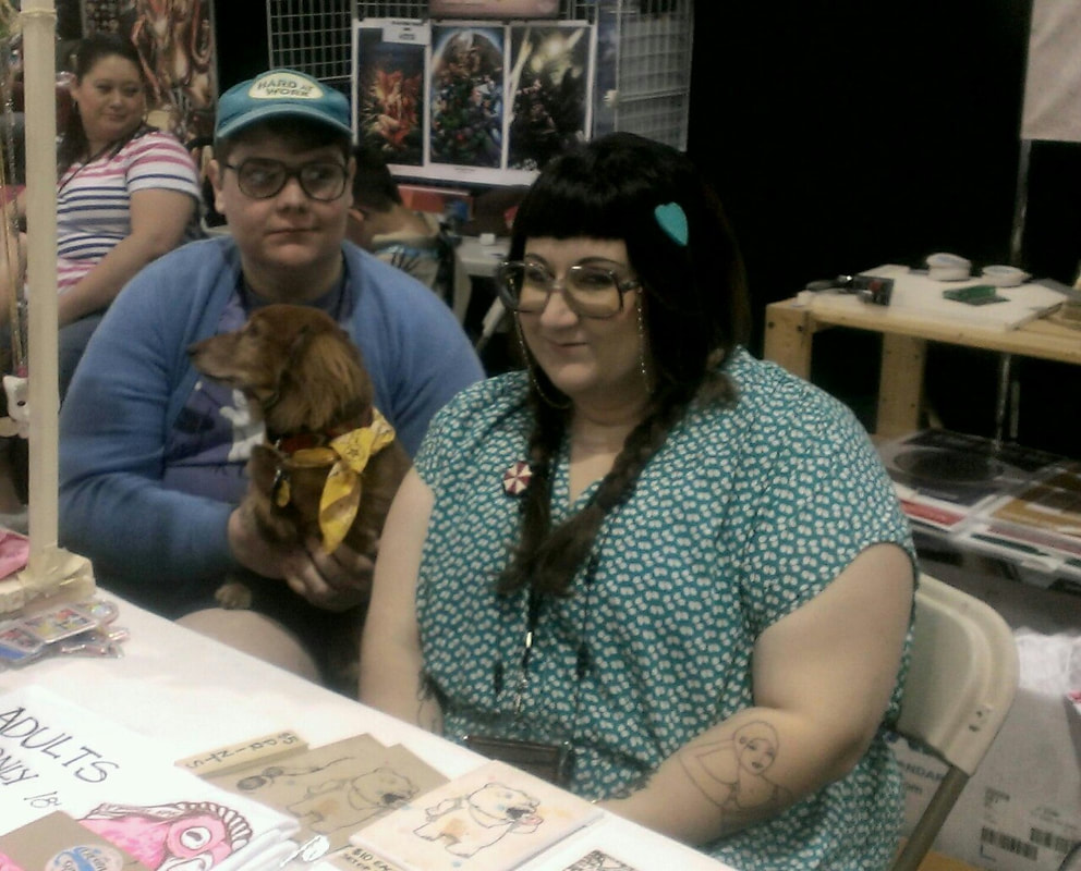 Ryan and Sara and Mr. Snickers at PHX Comic-Con