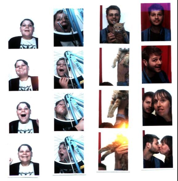 4 photo booth strips